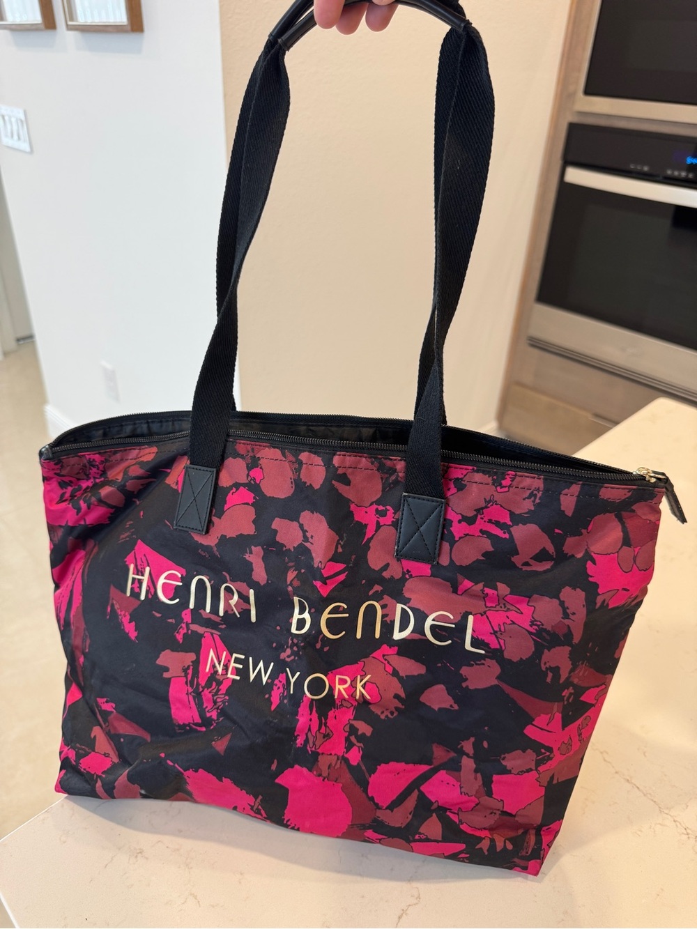 Henri Bendel Pink Camo Tote Bag